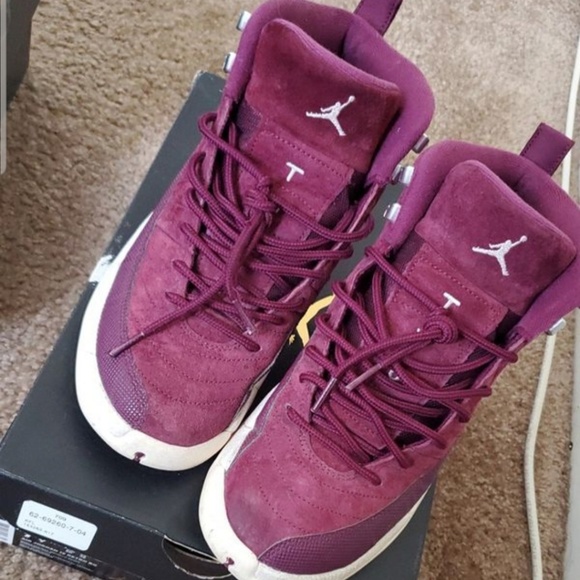 purple jordan shoes